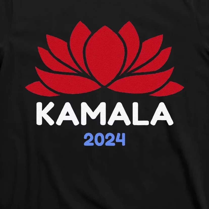 Kamala 2024 Presidential Election Sanskrit Lotus Design T-Shirt