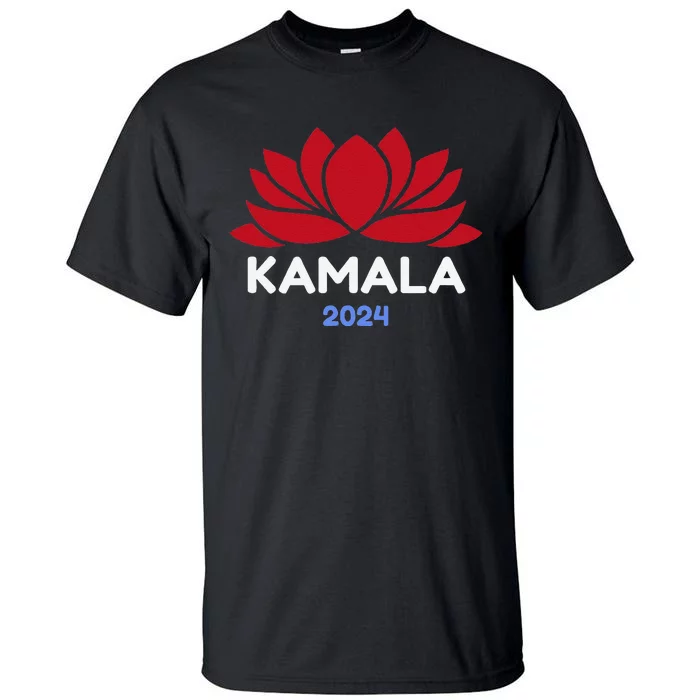 Kamala 2024 Presidential Election Sanskrit Lotus Design Tall T-Shirt