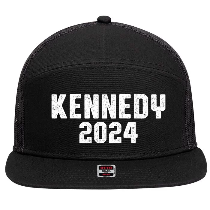 Kennedy 2024 Presidential Election Kennedy For President 7 Panel Mesh Trucker Snapback Hat