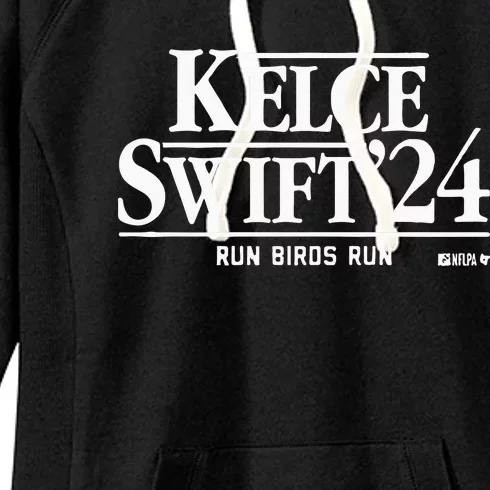 Kelce ’24 Run Birds Run Women's Fleece Hoodie