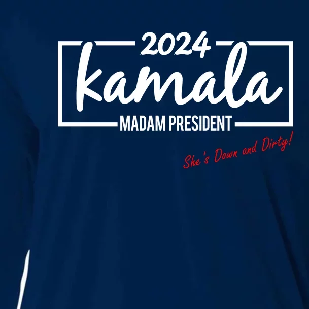 Kamala 2024 She Is Down And Dirty Cooling Performance Long Sleeve Crew