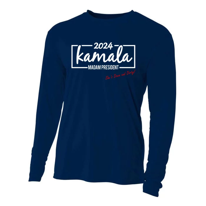 Kamala 2024 She Is Down And Dirty Cooling Performance Long Sleeve Crew