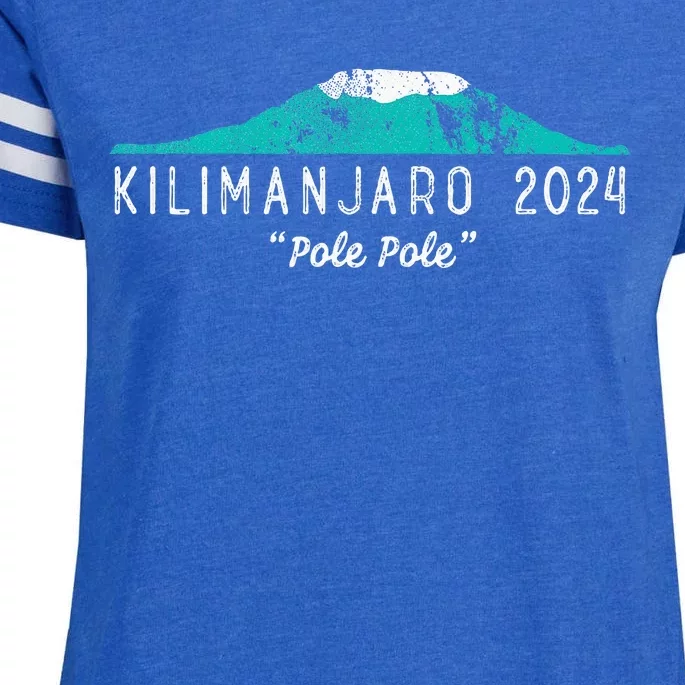 Kilimanjaro 2024 Tanzania Mount Kilimanjaro Climb Pole Pole Enza Ladies Jersey Football T-Shirt