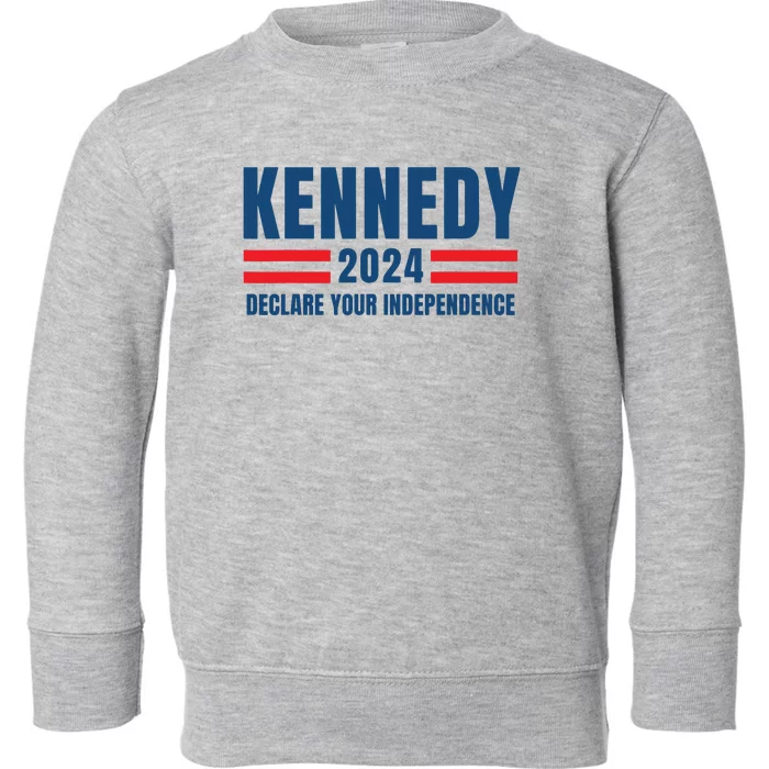 Kennedy 24 Us President Election 2024 Vintage American Flag Toddler Sweatshirt