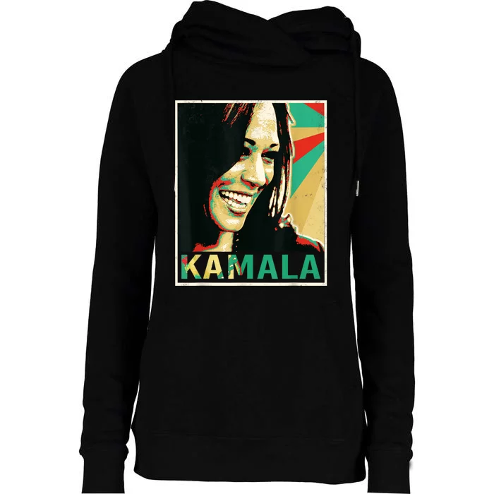 Kamala 2024 Us Presidential Election Kamala Harris 2024 Kamala For President Womens Funnel Neck Pullover Hood