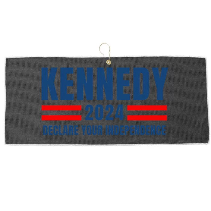 Kennedy 24 Us President Election 2024 Vintage American Flag Large Microfiber Waffle Golf Towel