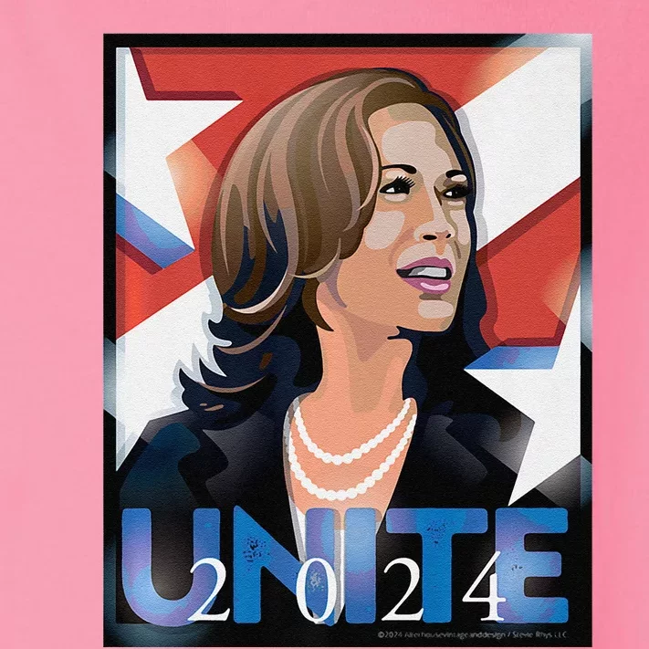 Kamala 2024 Unite Poster Art Premium Toddler Long Sleeve Shirt