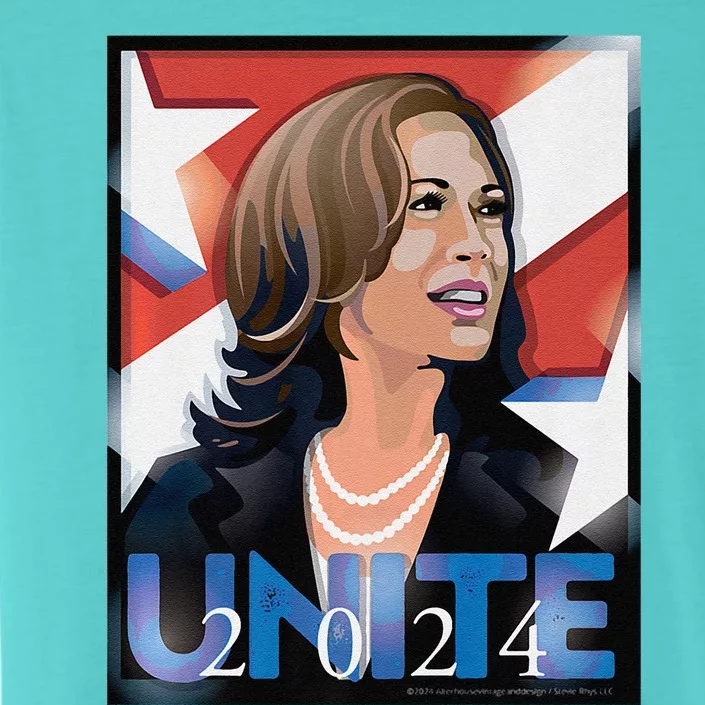 Kamala 2024 Unite Poster Art Premium ChromaSoft Performance T-Shirt