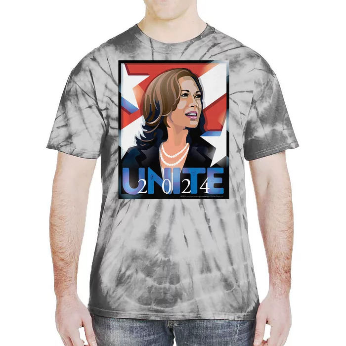 Kamala 2024 Unite Poster Art Premium Tie-Dye T-Shirt