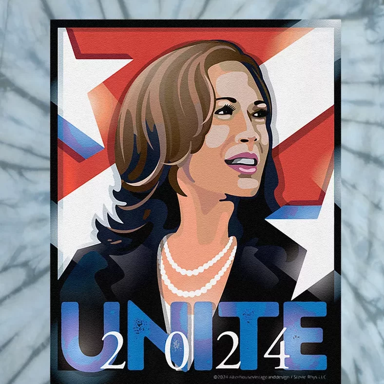 Kamala 2024 Unite Poster Art Premium Tie-Dye T-Shirt