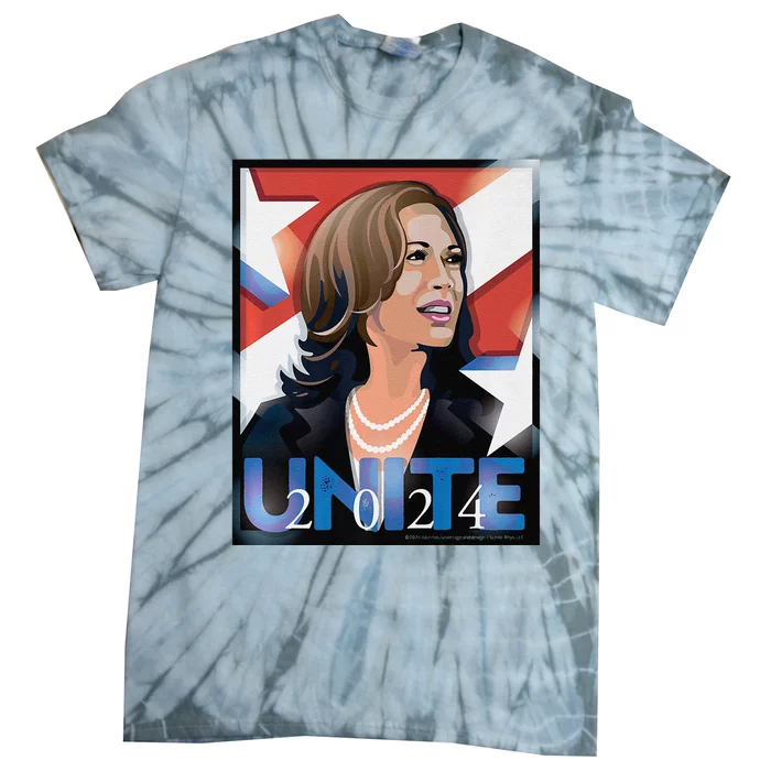 Kamala 2024 Unite Poster Art Premium Tie-Dye T-Shirt