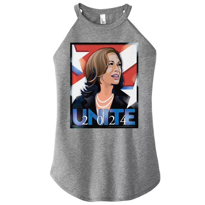 Kamala 2024 Unite Poster Art Premium Women’s Perfect Tri Rocker Tank