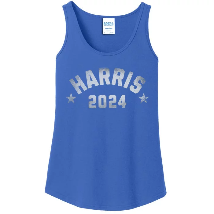 Kamala 2024 Vintage Curved Baseball Font Kamala Harris 2024 Gift Ladies Essential Tank