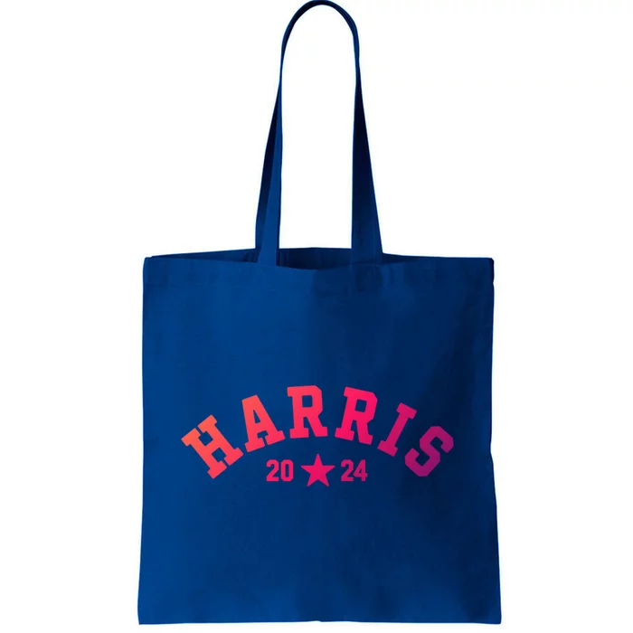 Kamala 2024 Vintage Curved Baseball Font Kamala Harris 2024 Gift Tote Bag