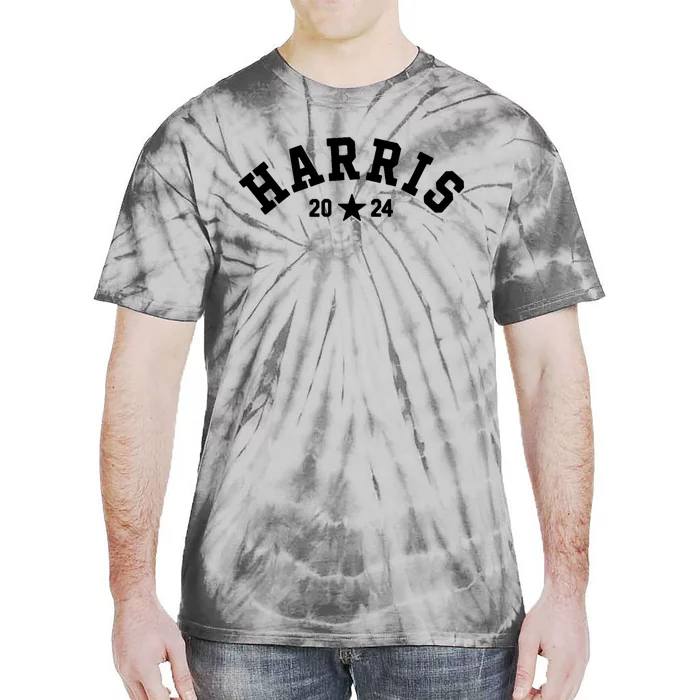 Kamala 2024 Vintage Curved Baseball Font Kamala Harris 2024 Tie-Dye T-Shirt