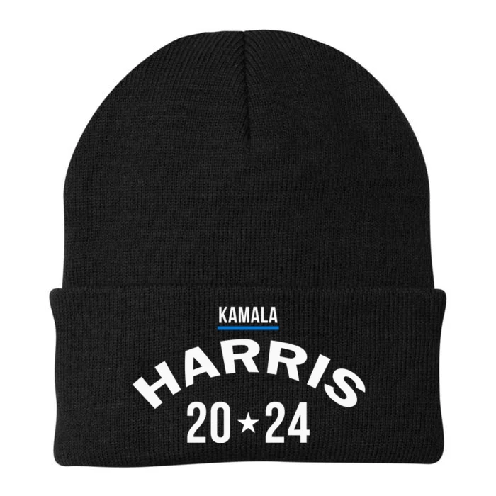 Kamala 2024 Vintage Curved Baseball Font Kamala Harris 2024 . Knit Cap Winter Beanie