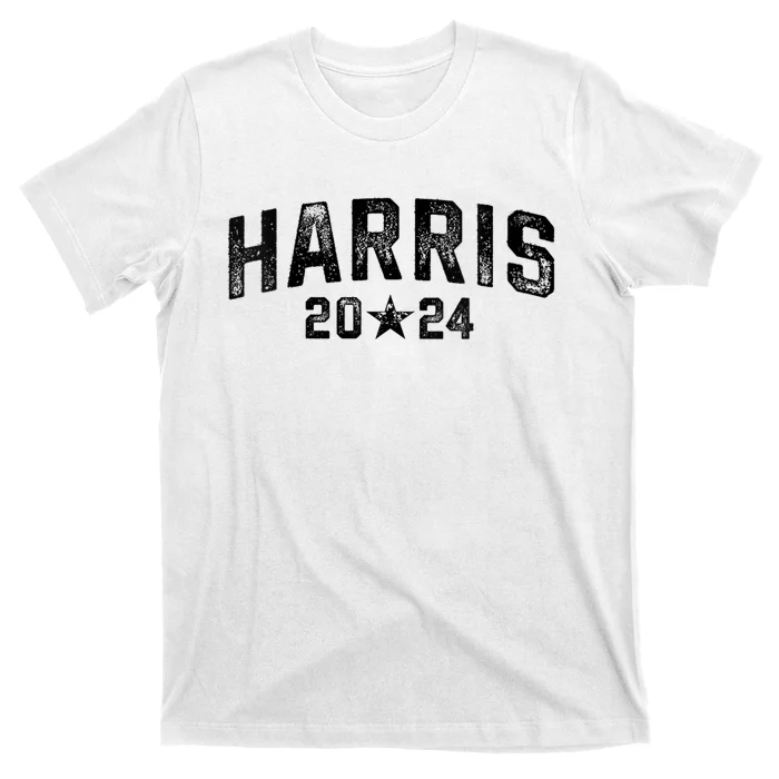 Kamala 2024 Vintage Arched Font Grunge Kamala Harris 2024 T-Shirt