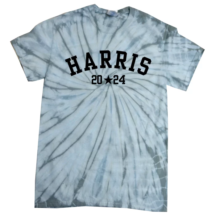 Kamala 2024 Vintage Curved Baseball Font Kamala Harris 2024 Tie-Dye T-Shirt