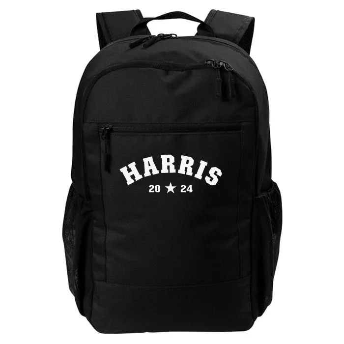 Kamala 2024 Vintage Curved Baseball Font Kamala Harris 2024 Daily Commute Backpack