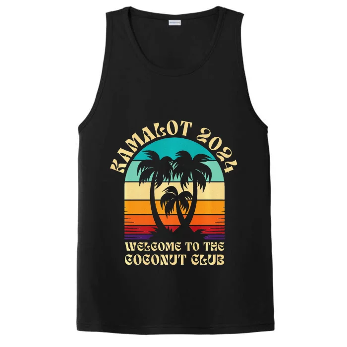 Kamalot 2024 Welcome To The Coconut Club Kamala Harris Performance Tank