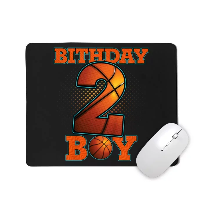 K.i.d.s 2 Years Old Basketball Boy 2nd Birthday Party Mousepad