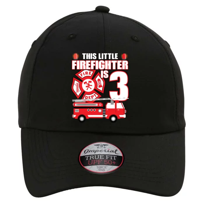 Kids 3 Year Old Firefighter Birthday Party Fire Truck 3rd Gift The Original Performance Cap