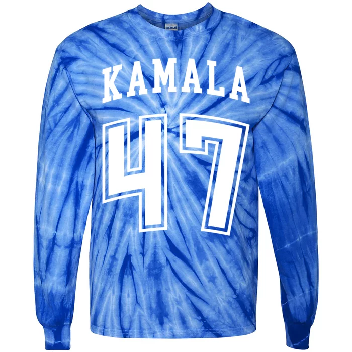 Kamala 47 Athletic Style Design Cool Gift Tie-Dye Long Sleeve Shirt