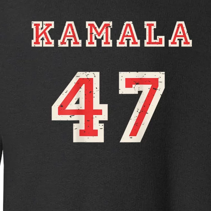 Kamala 47 Football Baseball Basketball Sport Funny Sporty Toddler Sweatshirt