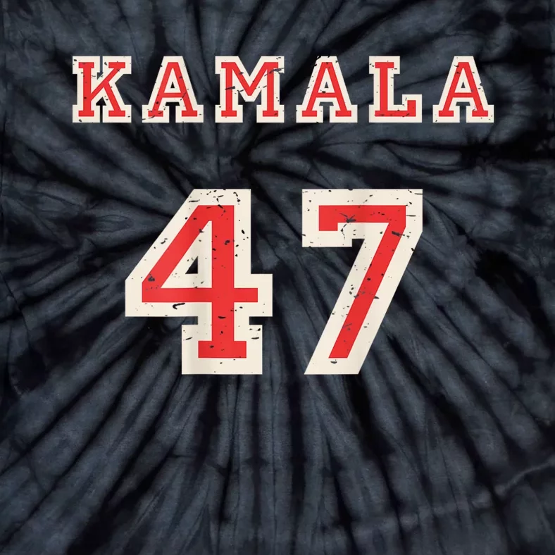 Kamala 47 Football Baseball Basketball Sport Funny Sporty Tie-Dye T-Shirt