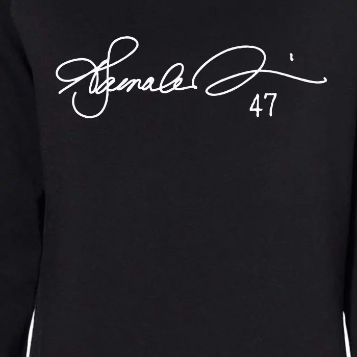 Kamala 47 Feminine Signatur Kamala2024 Womens California Wash Sweatshirt