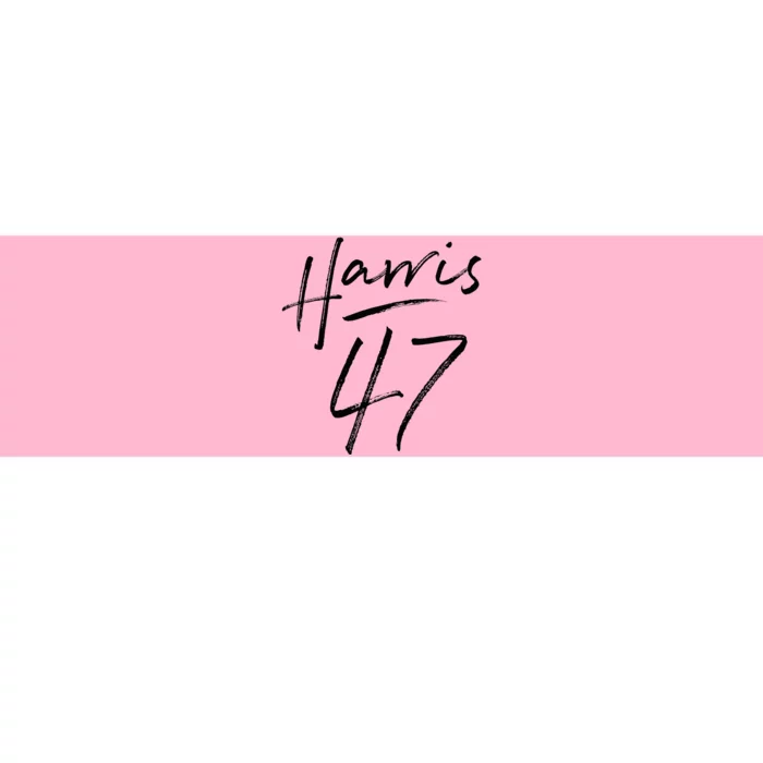 Kamala 47 Feminine Script Harris 2024 Bumper Sticker