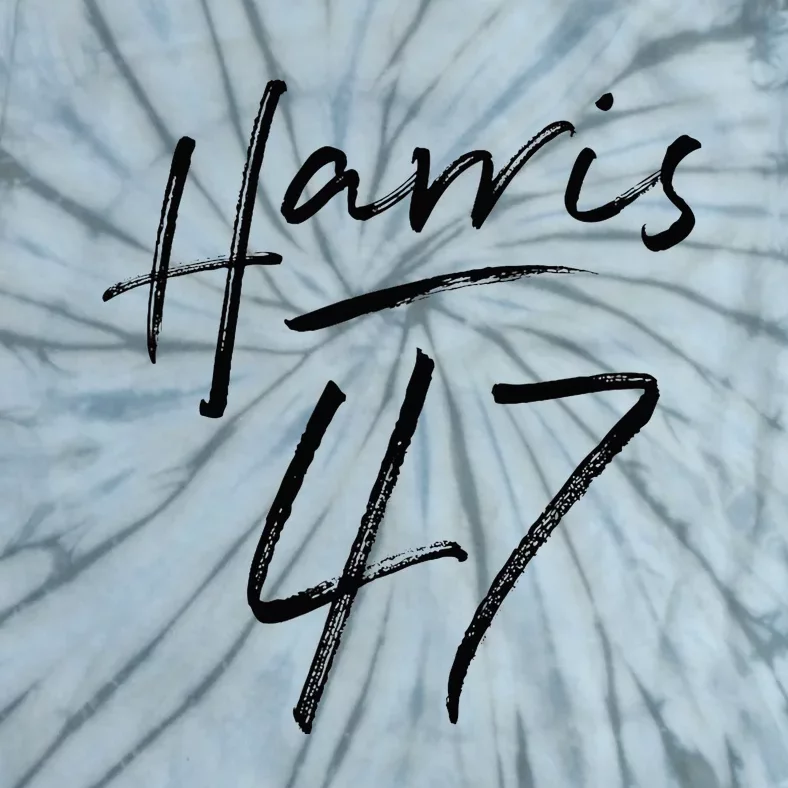 Kamala 47 Feminine Script Harris 2024 Tie-Dye T-Shirt