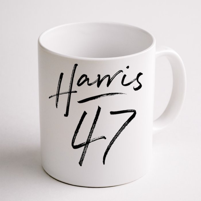 Kamala 47 Feminine Script Harris 2024 Front & Back Coffee Mug