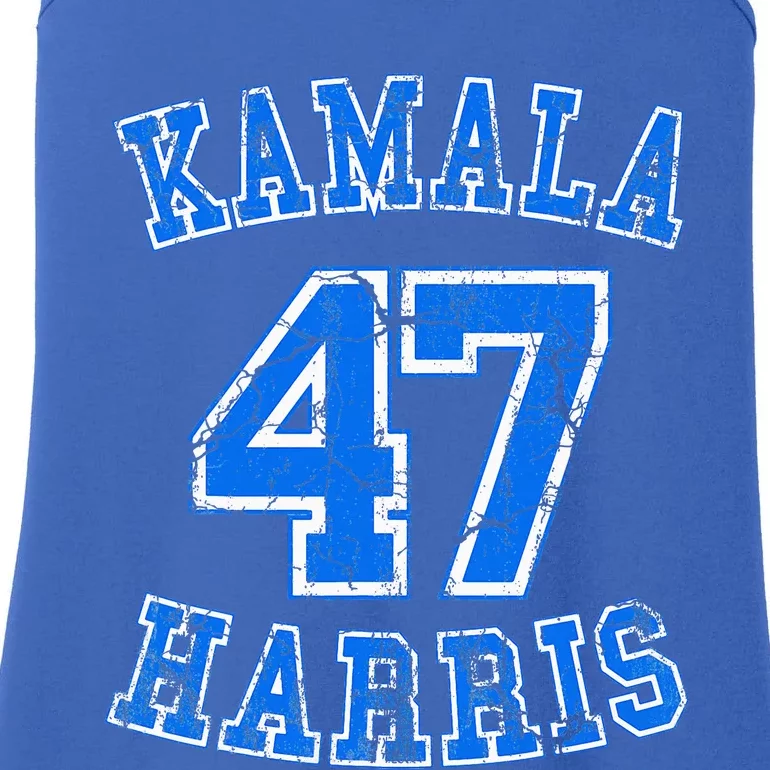 Kamala 47 Harris Vote Madam President Harris 2024 Election Ladies Essential Tank