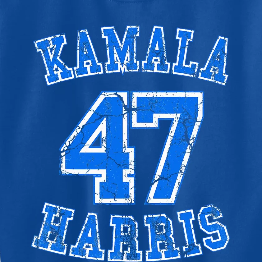 Kamala 47 Harris Vote Madam President Harris 2024 Election Kids Sweatshirt