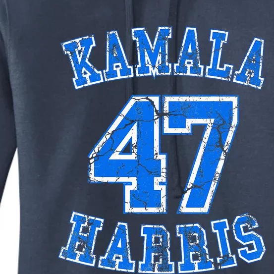 Kamala 47 Harris Vote Madam President Harris 2024 Election Women's Pullover Hoodie