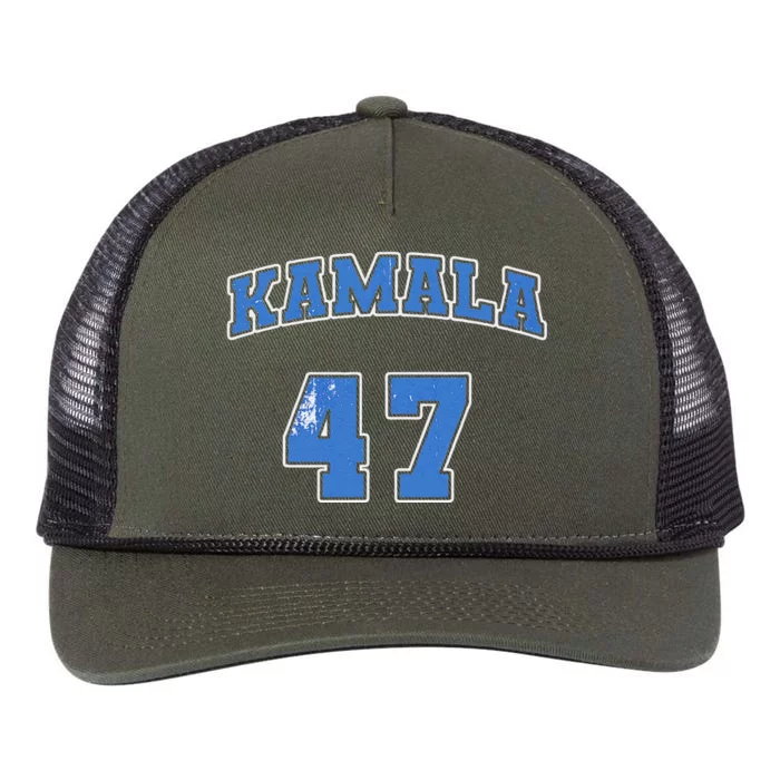 Kamala 47 Kamala Harris For President 2024 Funny Voting Retro Rope Trucker Hat Cap