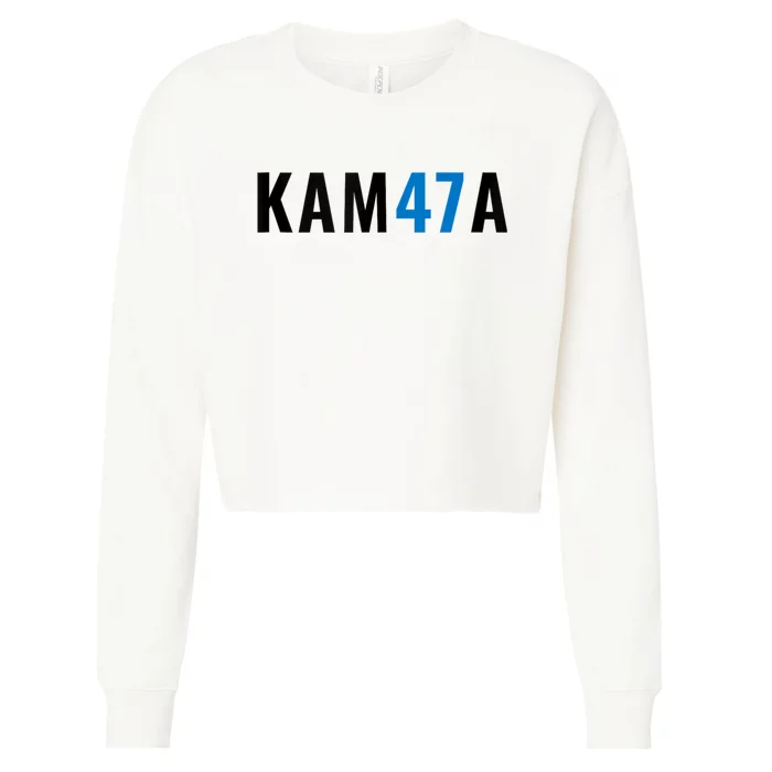 Kamala 47 Madam President Harris Vote Election Kam47a Cropped Pullover Crew