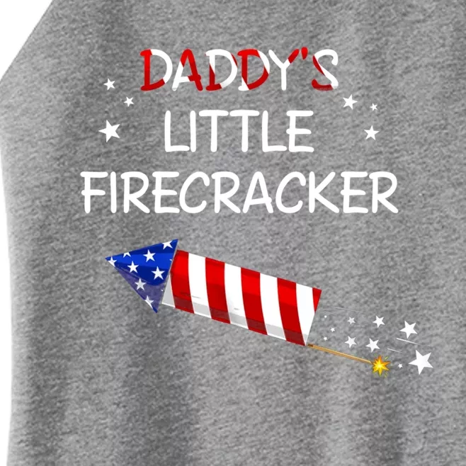 Kids 4th Of July Daddys Little Firecracker Funny Gift Women’s Perfect Tri Rocker Tank