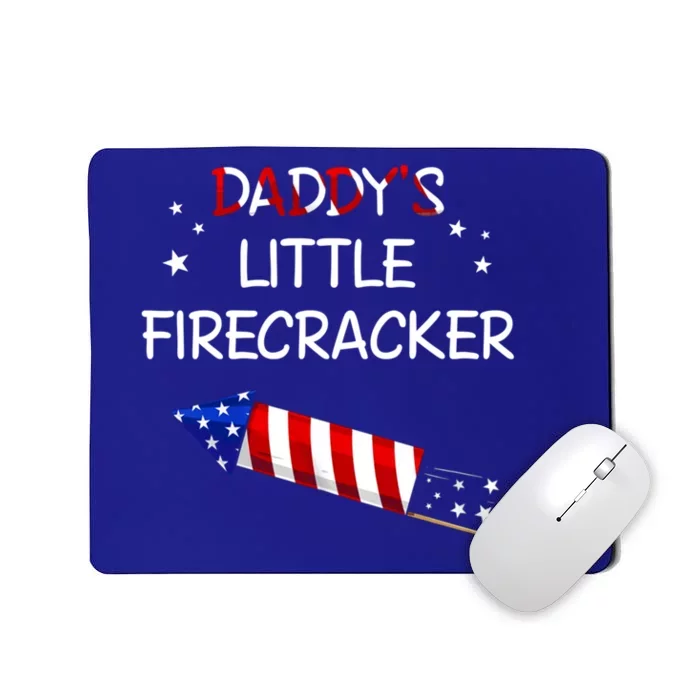 Kids 4th Of July Daddys Little Firecracker Funny Gift Mousepad