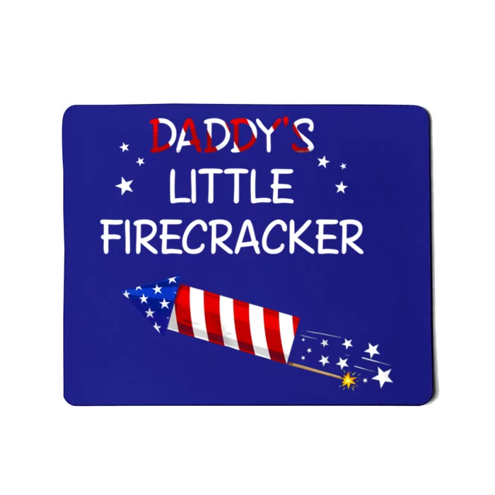 Kids 4th Of July Daddys Little Firecracker Funny Gift Mousepad