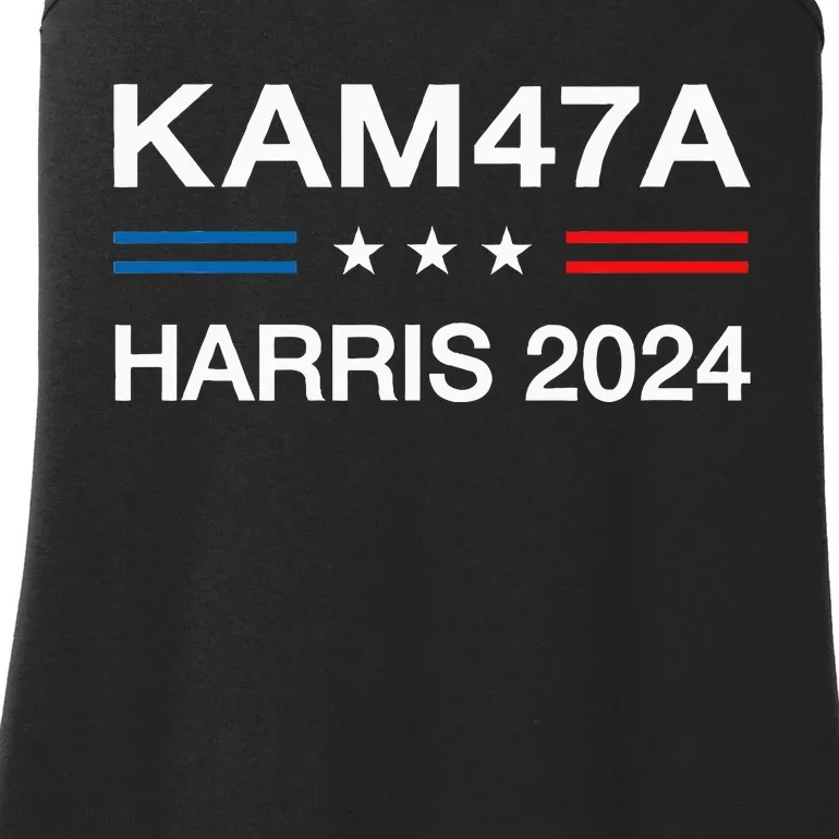 Kamala 47th President 2024 Harris Walz Election 47 Ladies Essential Tank