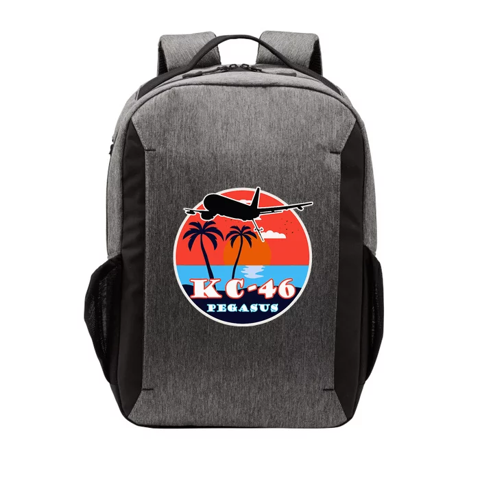 KC 46 Pegasus Vintage Tropical Sunset Air Refueling Vector Backpack