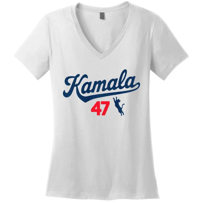 Kamala 47 Premium Women's V-Neck T-Shirt