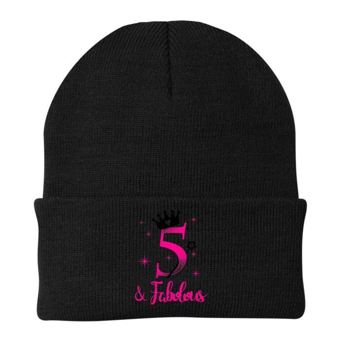 Kid 5 And Fabulous (Five) - 5th Birthday Knit Cap Winter Beanie