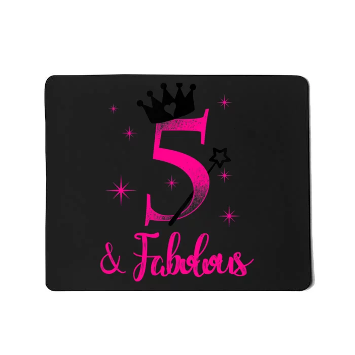 Kid 5 And Fabulous (Five) - 5th Birthday Mousepad