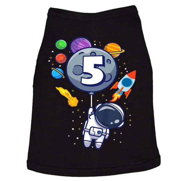 K.i.d.s 5th Birthday Astronaut 5 Year Old Birthday Boy Doggie Tank