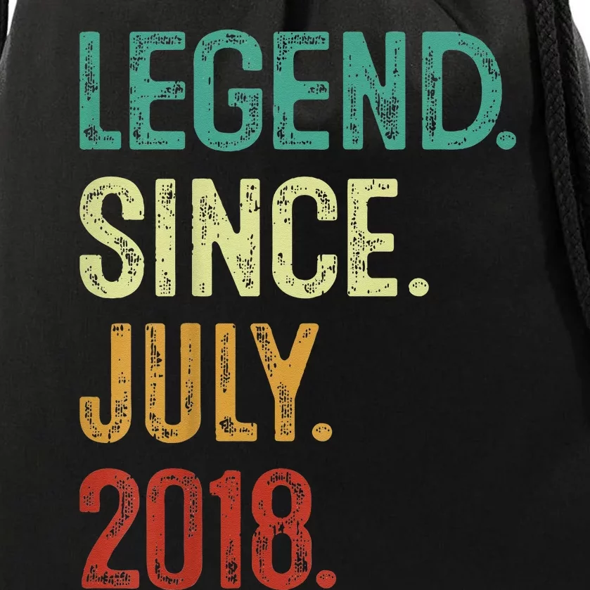 Kids 5 Years Old Legend Since July 2018 5th Birthday Drawstring Bag