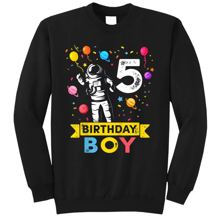 K.i.d.s 5 Year Old Boy Astronaut 5th Birthday Boy Sweatshirt