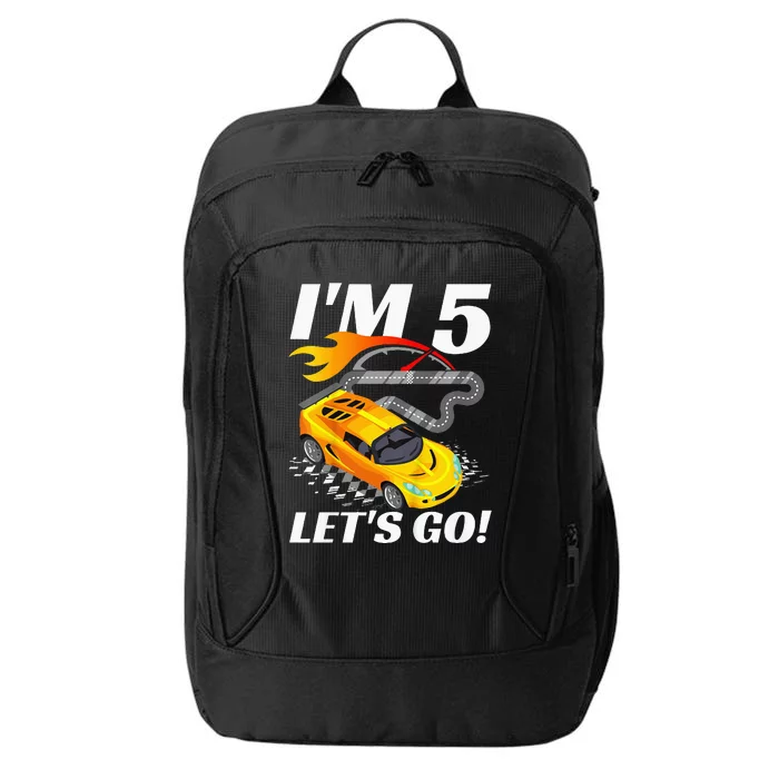 Kids 5 Year Old 5th Racing Racecar Birthday Party City Backpack